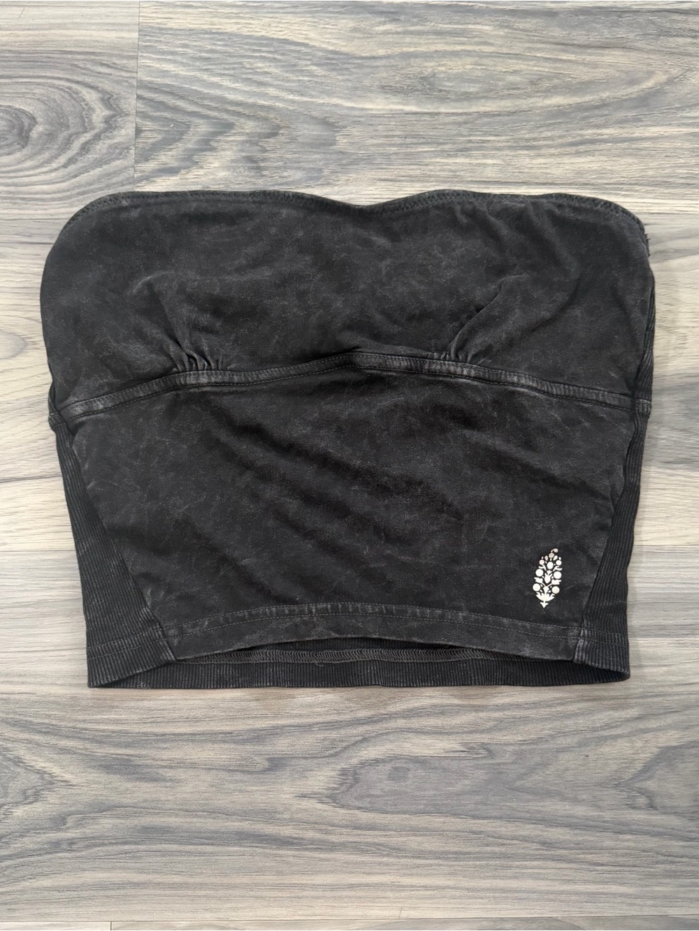 Black Strapless Free People Movement Top